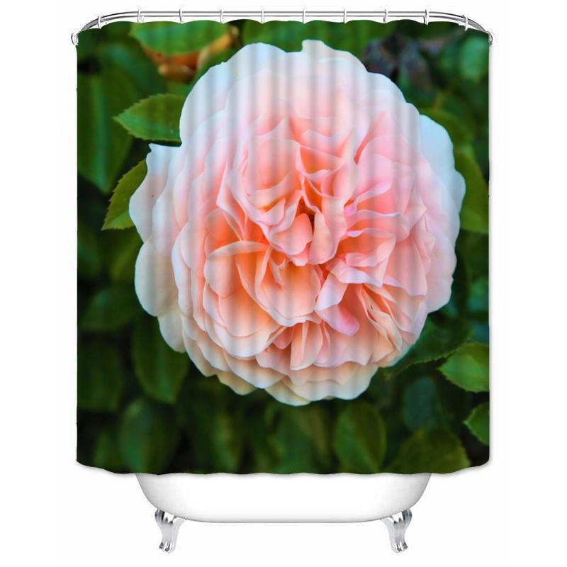

Carnation Shower Curtains Bathroom Curtain With Hooks Decor Waterproof Bath 180*180Cm Creative Shower Curtain W60H190(CM)-1 Pcs