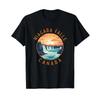 Niagara Falls Canada Retro Distressed Circle Vintage T Shirt Black Vintage Washed Soft Slightly Top For Everyday Wear Versatile