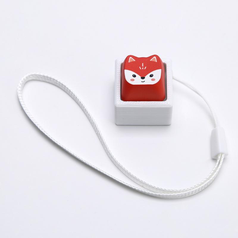 Cute Pressable Cartoon Animal Keycap Fidget Keychain Mini Stress Relief Toy for Kids Party Bag Filler