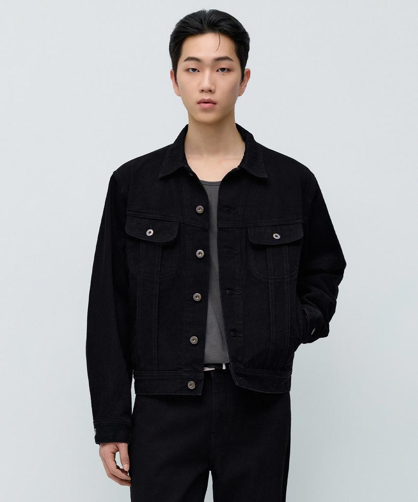Musinsa Standard Prairie Denim Trucker Jacket [Black]
