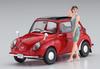 Hasegawa Maßstab Subaru 360 Young SS mit Mädchenfigur Plastikmodell SP491 1/24 60er Jahre