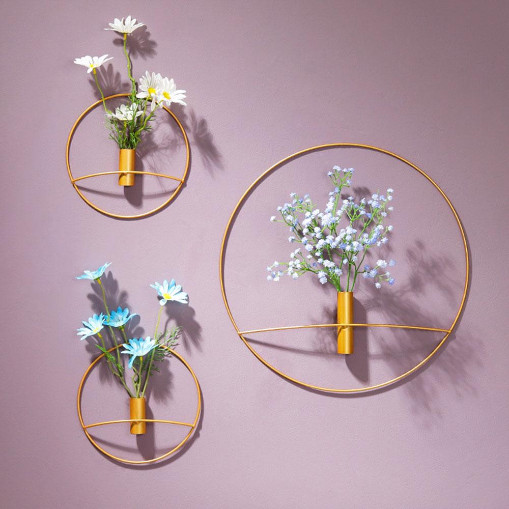 Nordic Minimalist Geometric Circular Design Illustration Decoration Creative Home Background Wall Pendant Decor Shelves Candle