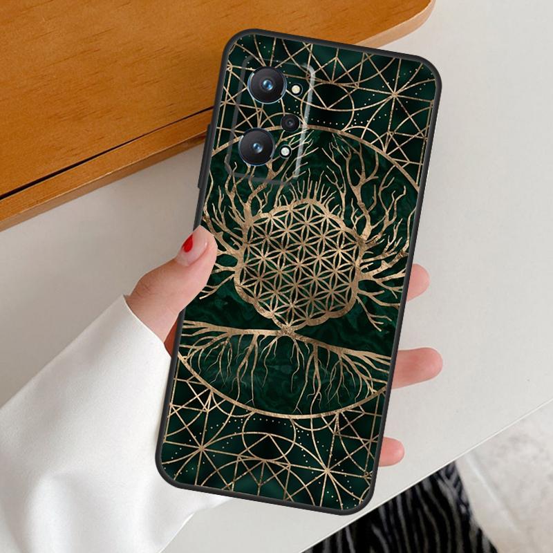 Flower Of Life In Lotus Pastel For Realme 15 10 11 12 13 14 Pro Plus GT6 GT7 Pro C67 C63 C61 C55 C51 C53 C35 C65 C75 Case