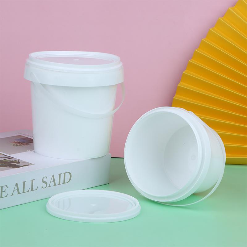 500/1000Ml Transparent Plastic Bucket With Lid And Handle Food Storage Container