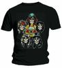 Official Guns N Roses Vintage Heads Mens Black 100% Cotton T-shirt Mens Tees Top Guns N Roses Classic Tee