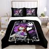 3pcs Jack and Sally Disney Bedding Set Includes 1 Quilt Cover and 2 Pillowcases, Comfortable Bedding F049