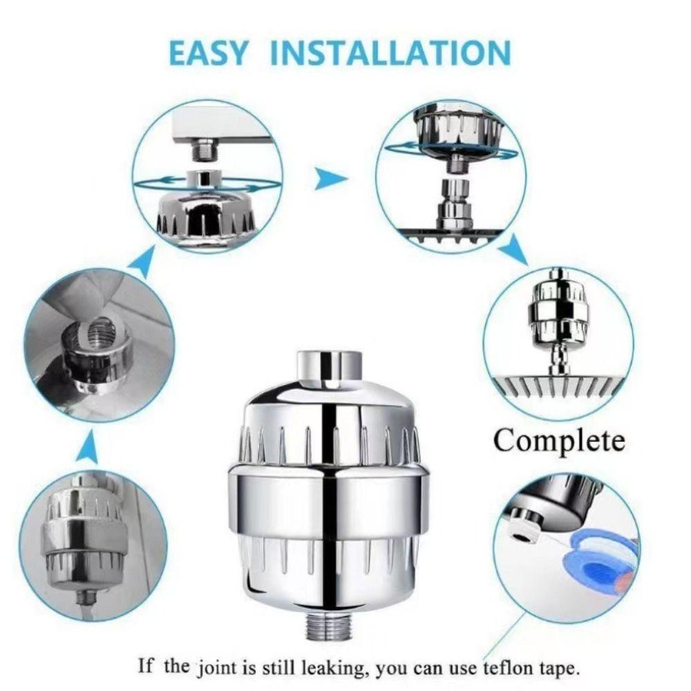 High-Efficiency Active Universal Purification Cartridge Showerhead Filter  Water Purification