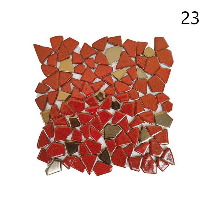 30x30cm Barevné Keramické Štěrkové Mozaikové Dlaždice Horký Pramen Bazén Rybičky Bazénové Fragmenty Toaleta Protiskluzová Dlaždicová Deska Podlaha Stěna Dekorace DIY