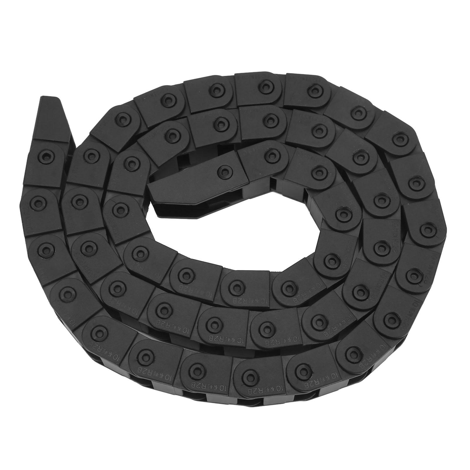 

Cable Wire Carrier Drag Chain Black Plastic Wear Resistant Cable Drag Chain with End Connectors for CNC
