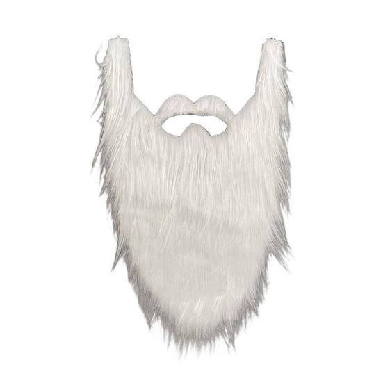 Fake Beard Role-playing Costume Old Man Mustache Beard with Elastic Rope Facial Hair Accessory for Halloween Cosplay Party Supplies