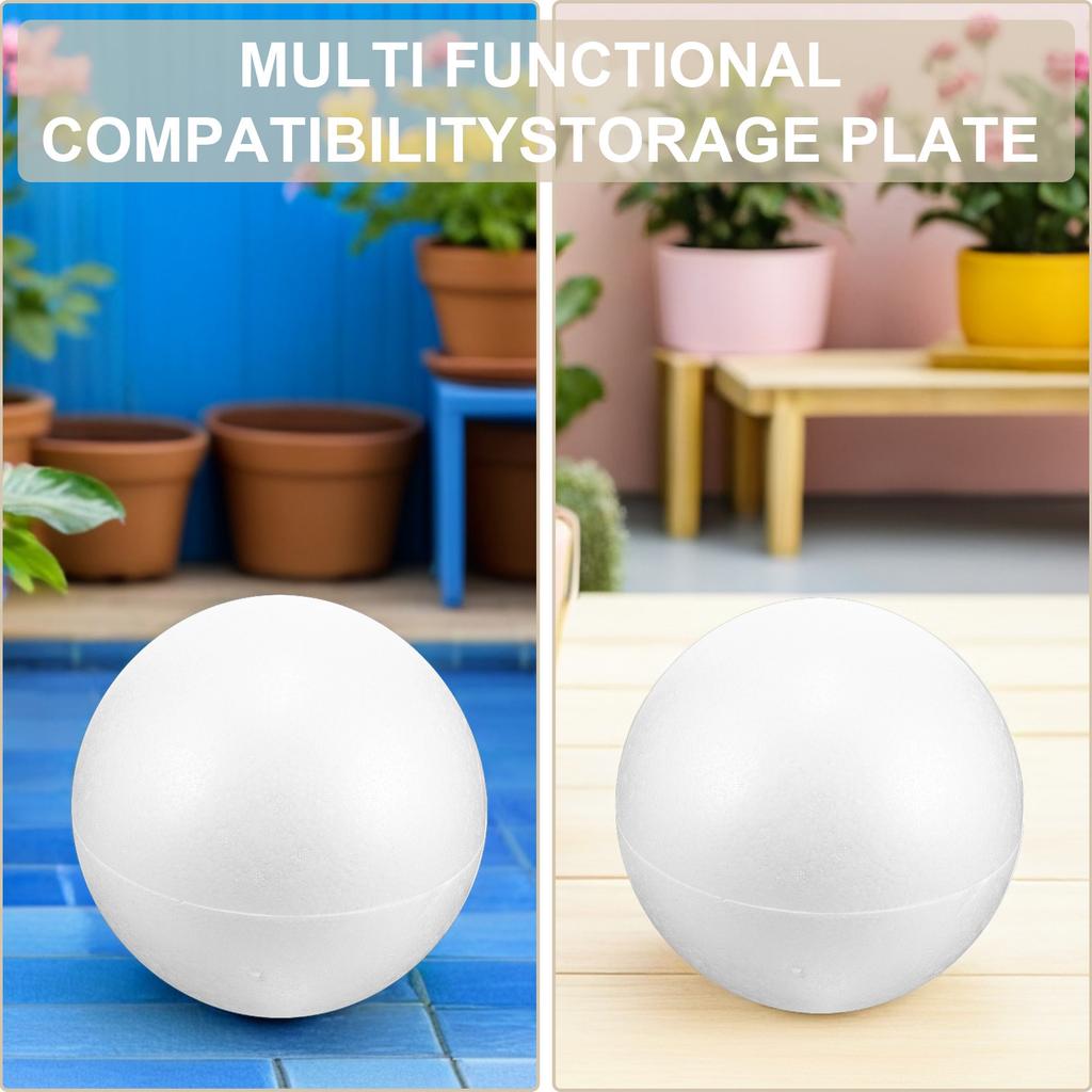 Großer weißer Schaumstoffball Glatte Oberfläche Runde Schaumstoffkugel DIY Basteln Dekorative Kugeln Hochzeitsparty Dusche Weihnachtsdekorationen