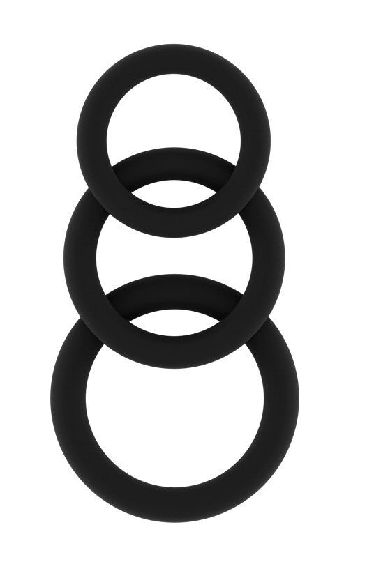 Lot de 3 cockrings Sono N°25 Noirs - Sono - Cockrings