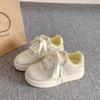 Thick baseplate shoes women's spring new student niche white shoes bread shoes women