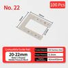 100PCS High Temperature Resistant Solar Panel Spacer Solar Grounding Clip Washer  Photovoltaic