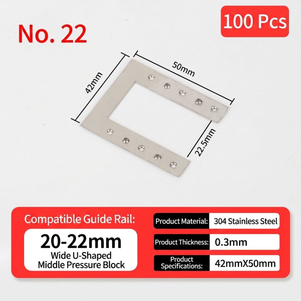 100PCS High Temperature Resistant Solar Panel Spacer Solar Grounding Clip Washer  Photovoltaic