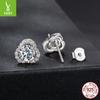 50 Points Exquisite Shining Moissanite Stud Earrings For Women, Fashionable And Bright Moissanite Stud Earrings.
