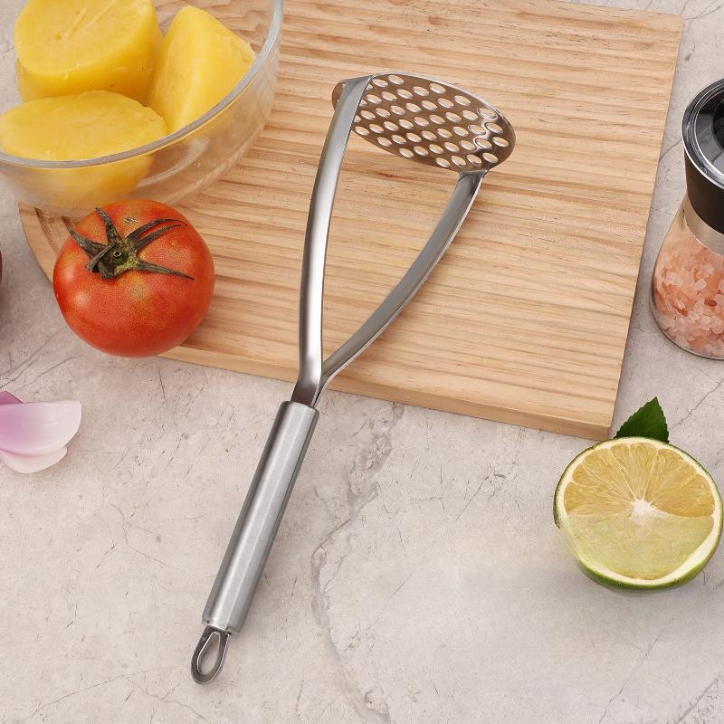 Kitchen Gadget Creative Mud Press Masher Puree Juice Maker Stainless Steel Potatoes Crusher Pusher Fruit Tools Cocina Cozinha