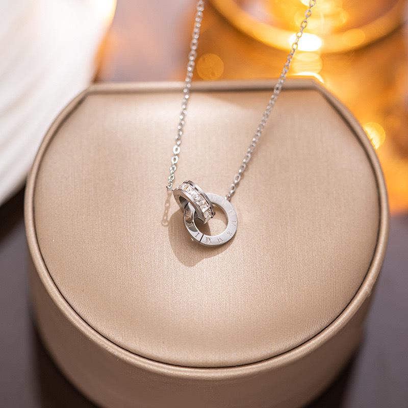 Roségold Koreanischer Stil Schlüsselbein-Halskette für Damen - Elegante Römische Kurze Kette Schmuck Geschenk