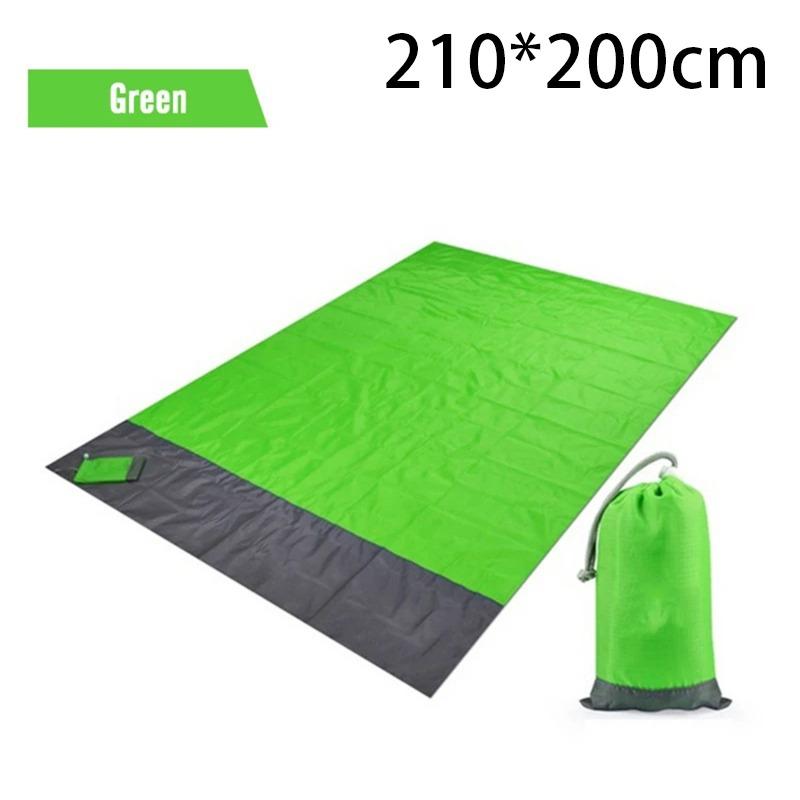 Waterproof Pocket Beach Blanket Folding Camping Mat Mattress Portable Lightweight Mat Outdoor Picnic Mat Sand Beach Mat
