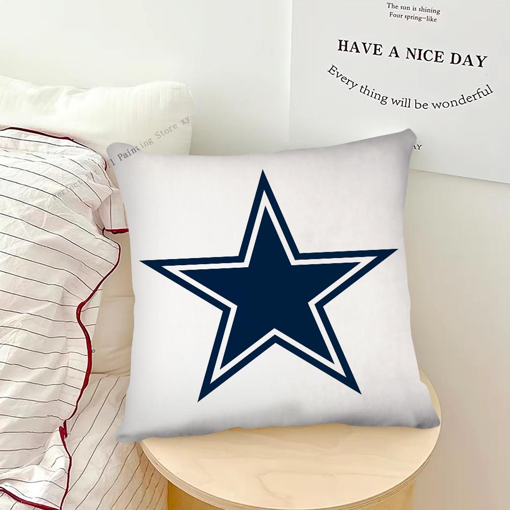 D-Dallas C-Cowboys Kissenbezug Modischer quadratischer Kissenbezug Schlafzimmer Sofa Zimmer Dekoration Freizeitkissenbezug