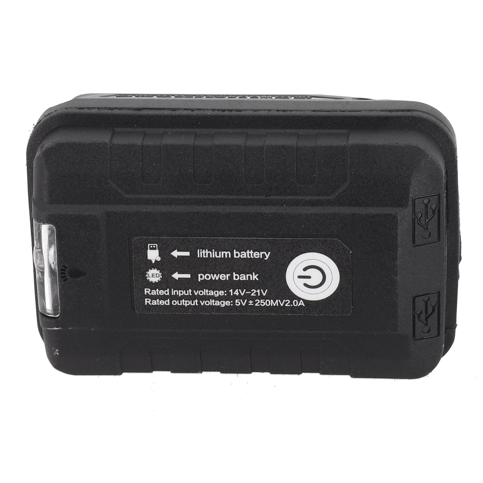 

About 9*5.8*3.5cm Dual USB Adapter Anti-loosening Battery Adapter USB Charging Ports Battery Charging Station Anti-slip Design China Mainland