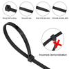 2.5×200mm Size 100Pcs/Bag Multicolor Slef-Locking Nylon Cable Tie Quickly Bundle Plastice Loop Wire Wrap Zip ties