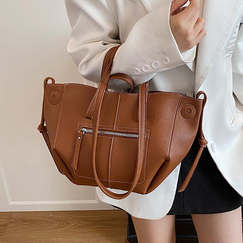 Large Capacity Women's Handheld Tote Bag Fashionable Trendy Design Shoulder Bag Underarm Bag Wing Shape High-End Sensation Soft
