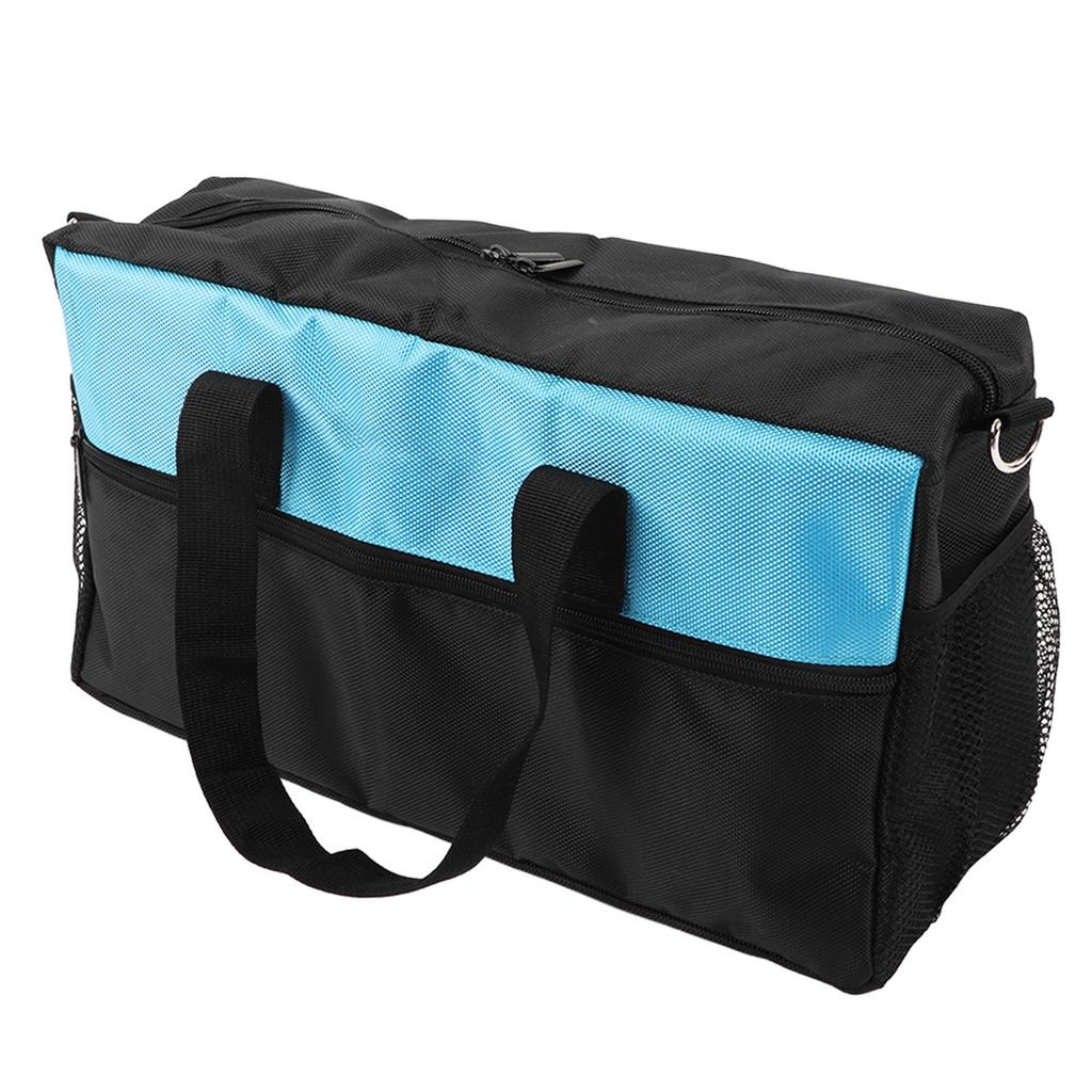 Tool Bag Heavy Duty Wide Mouth Oxford Cloth Toolbag for Electrician with Pockets Storage Organizer