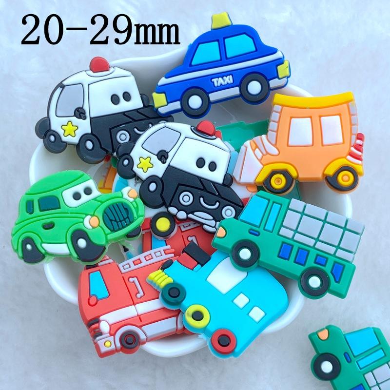 

20pcs New Cute Vehicle Transportation Series PVC Flexible Glue Flat Back DIY Scrapbook Embellishment Phone Craft Decoration