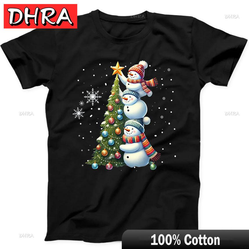 Christmas Tree Cute SnowUnisex Funny Gift Tee Black T Shirt Cute Tees TShirts for Daily Wear TShirt Boys New Zealand Anime Shirt 4XL