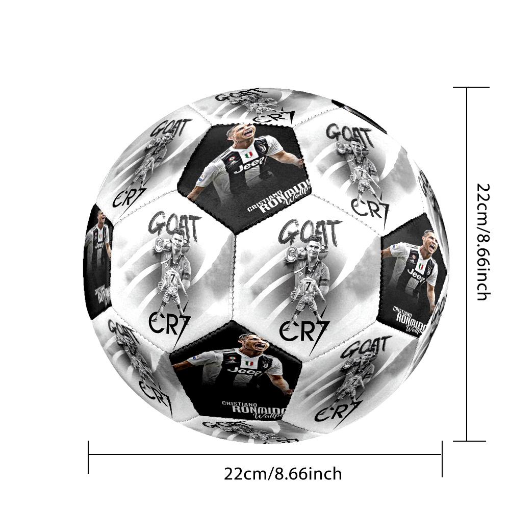 Ronaldos G.O.A.T.: Cr7's Legacy Fußball Größe 5 Maschinengenäht Indoor/Outdoor Training und Spiele perfektes Geschenk für Sportbegeisterte
