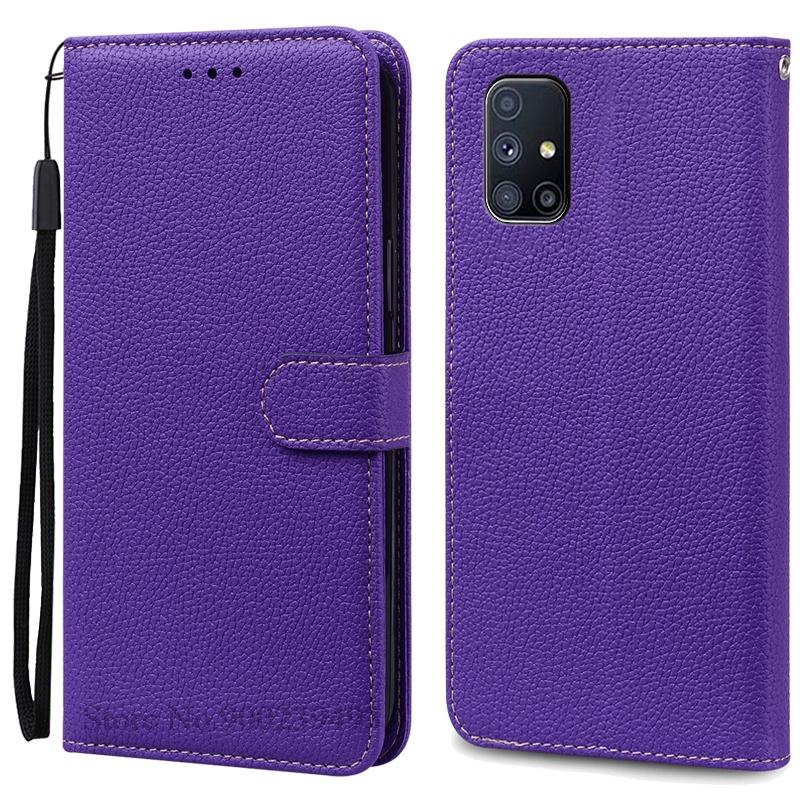 For Samsung M51 Case Soft Silicone Wallet Leather Flip Case For Samsung Galaxy M51 Case M 51 Stand Book Cover Coque Fundas