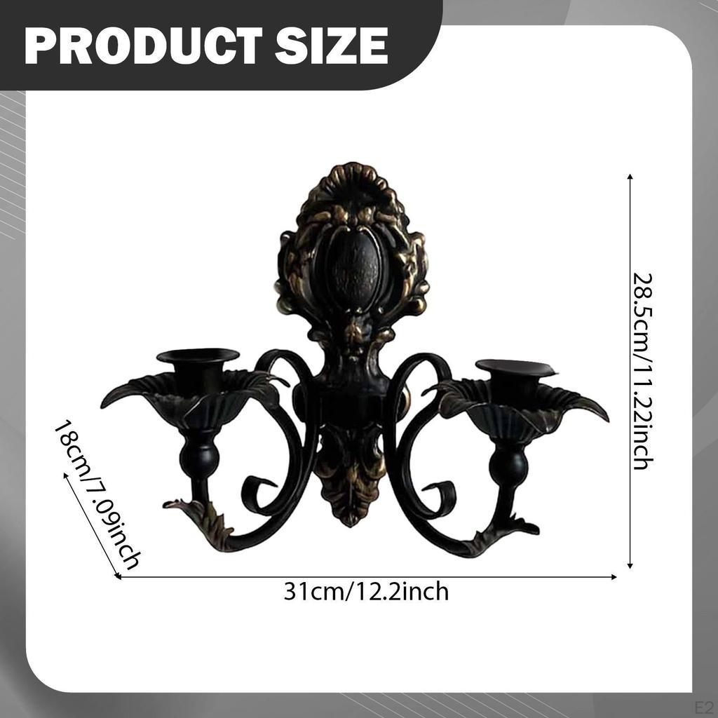 Wandkerzenhalter Dekorativer Kerzenständer Kandelaber Eisen Kerzenhalter für Wohnzimmer Zuhause