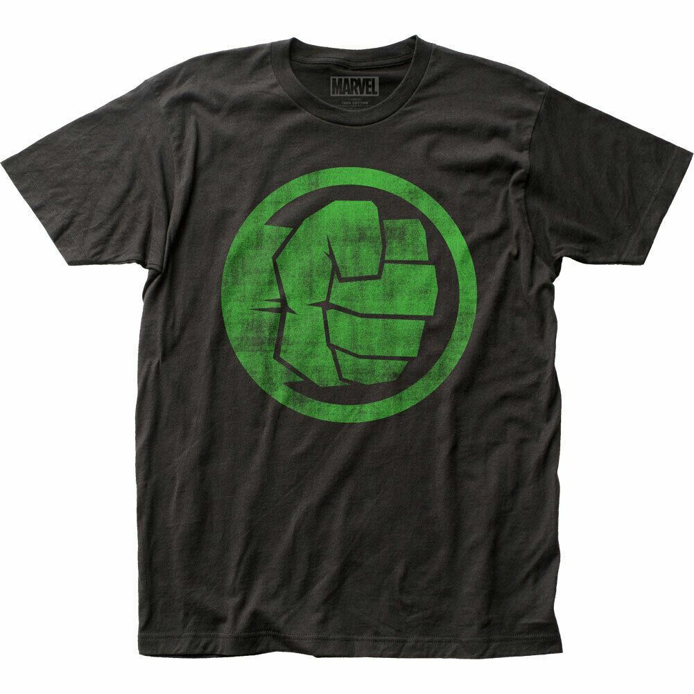 26 Hulk Fist Bump T Shirt Mens Licensed Marvel Superhero Avengers Movie Tee Black Unisex T-Shirt M