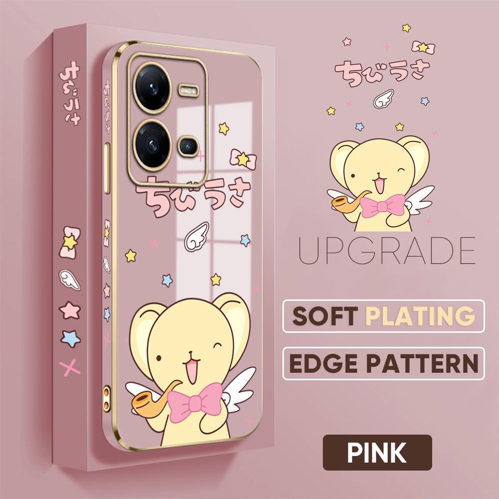 Cute Cartoon 6D Plating Case for VIVO V27 V23E V25 Y21 Y21S Y02 OPPO A31 A15 Realme 10 C11 8 9 HUAWEI P40 Pro P30 Mate Nova Honor Soft Cover