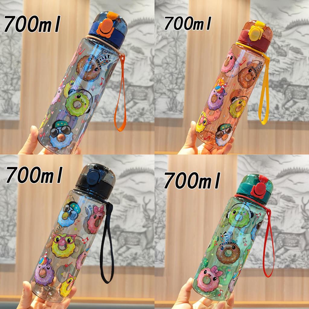Cartoon Kids Water Cup With Sealing Leakproof Pc Material For Outdoor And Home Use
