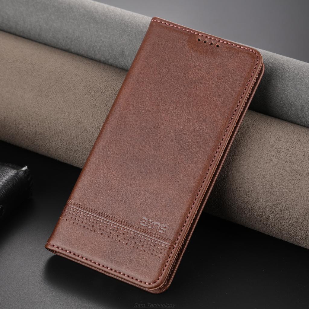 Magnetic Adsorption Leather Fitted Case for OPPO Reno13 F / Reno 13F /Reno13F 4G 5G Flip Cover Protective Case Capa Fundas Coque