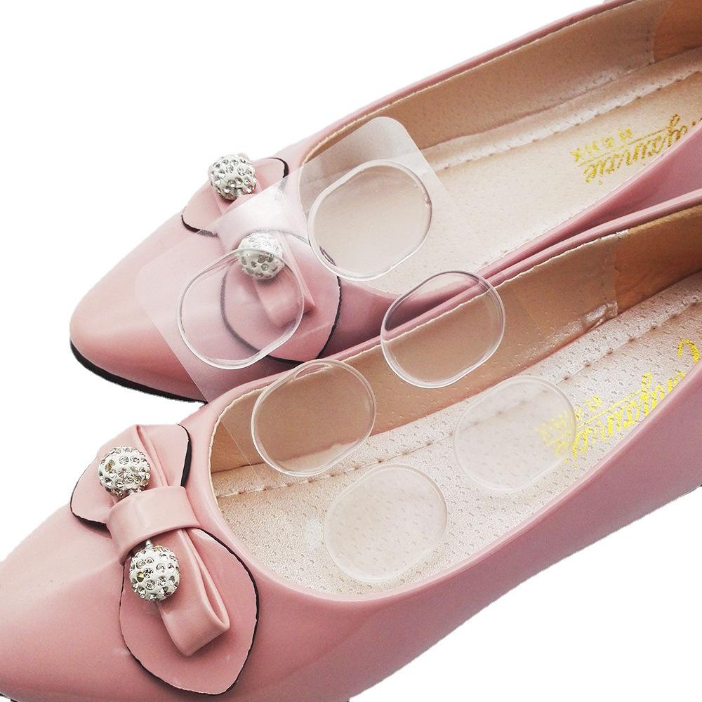 Transparent Silicone Anti-Slip Heel Stickers for High Heels - Two-Piece Set