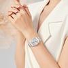 Analog Waterproof Quartz Couple Watch Popular Simple Silver Luminous Watch [BUREI] Women's