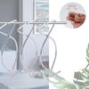 20 Drop Ceiling Hooks for Classrooms & Offices, White Heavy Duty Ceiling Hooks for Hanging Plants & Decorations, Metal T-Bar Hooks for Suspended Drop