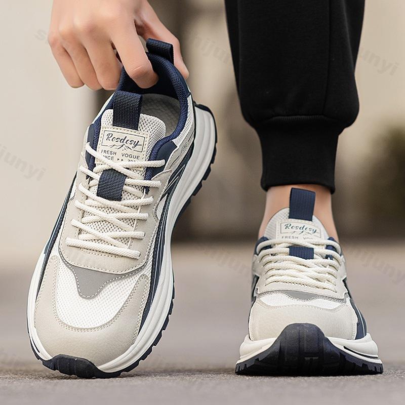 Fashion Mesh Breathable Men's Shoes 2025 New Style Summer Casual Sports Shoes Thick Soled Fashion Trend Comfortable Lightweight Sneakers