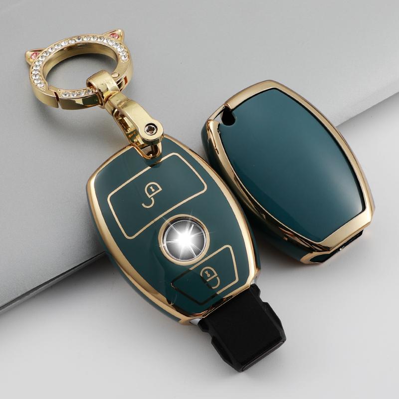 TPU Car Remote Key Cover Case Shell Fob for Mercedes Benz BGA AMG W203 W210 W211 W124 W202 W204 W205 W212 W176 Car Accessories