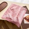 Women S Floral Printed Cotton Small Square Scarf Elegant Sunscreen Decorative Neck Scarf