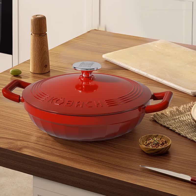 KOBACH 28cm Cast Iron Enamel Stew Pot