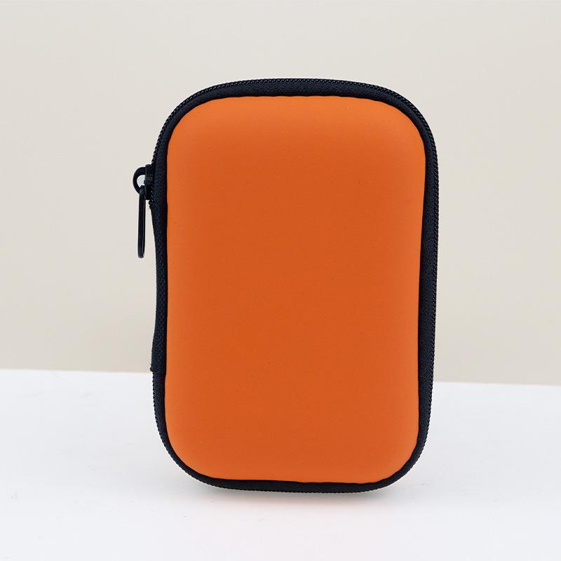 Eva Storage Bag for Earphones, CCD Camera, and Data Cable - Compact PU Zipper Design