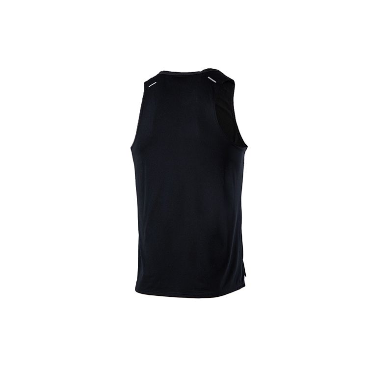 Nike Dri-Fit Rise 365 Reflective Logo Print Crew Neck Sleeveless Running Tank Top Men Tops Black CZ9180-010