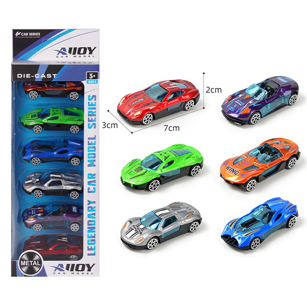 6piece 164 Alloy Car Pull-back Die Casting Model Toys For Boys Toys For Kids Children Toys Car Model