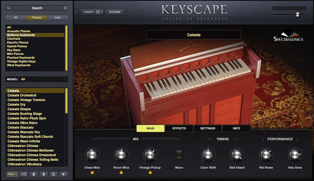 SPECTRASONICS Keyscape [Regular Import] A Huge Virtual Instrument That Collects Many Collectible Keyboard Instruments.