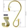 1/5/10/20/30pcs Stainless Steel S-shaped Hooks - Easy Install, Non-slip, Durable Wall Mount Solutions