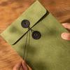 Kraft Paper Envelope Vintage Winding Ticket File Documents Bag with Button String Tie Retro Business Greeting Cards Storage Bag